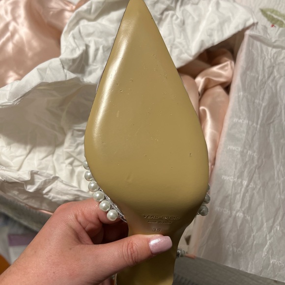 Mach & Mach Diamond Of Elizabeth PVC Embellished High-Heel Pumps - Picture 8 of 12